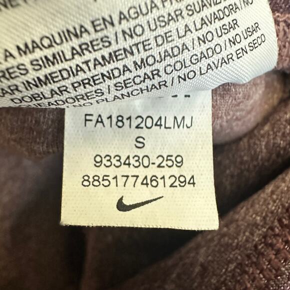 Nike Sculpt Hyper Tight Fit High Rise Training Tights Womens S Purple Leggings - Picture 8 of 8